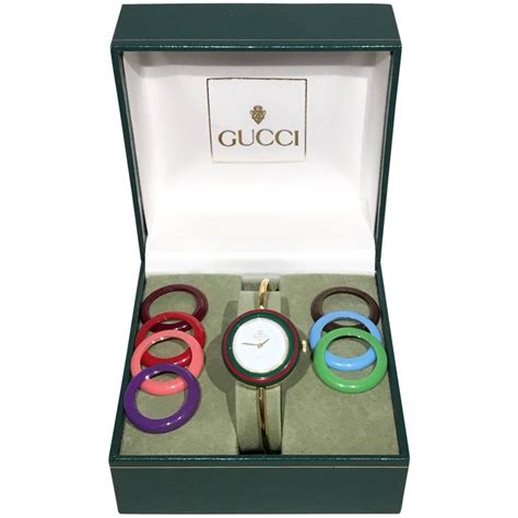 ebay gucci watch vintage|Gucci vintage bezel watch.